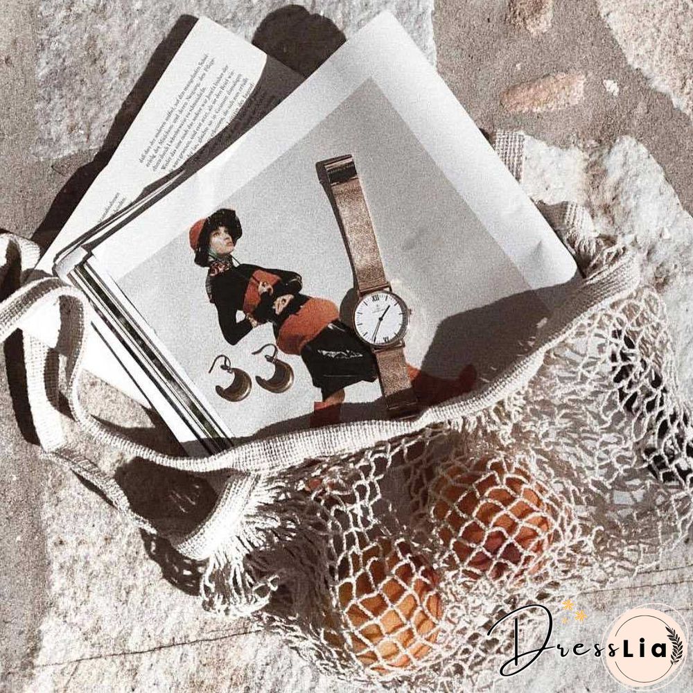 Eco Friendly Organic Fruit and Vegetable Mesh Net Grocery Tote Bag