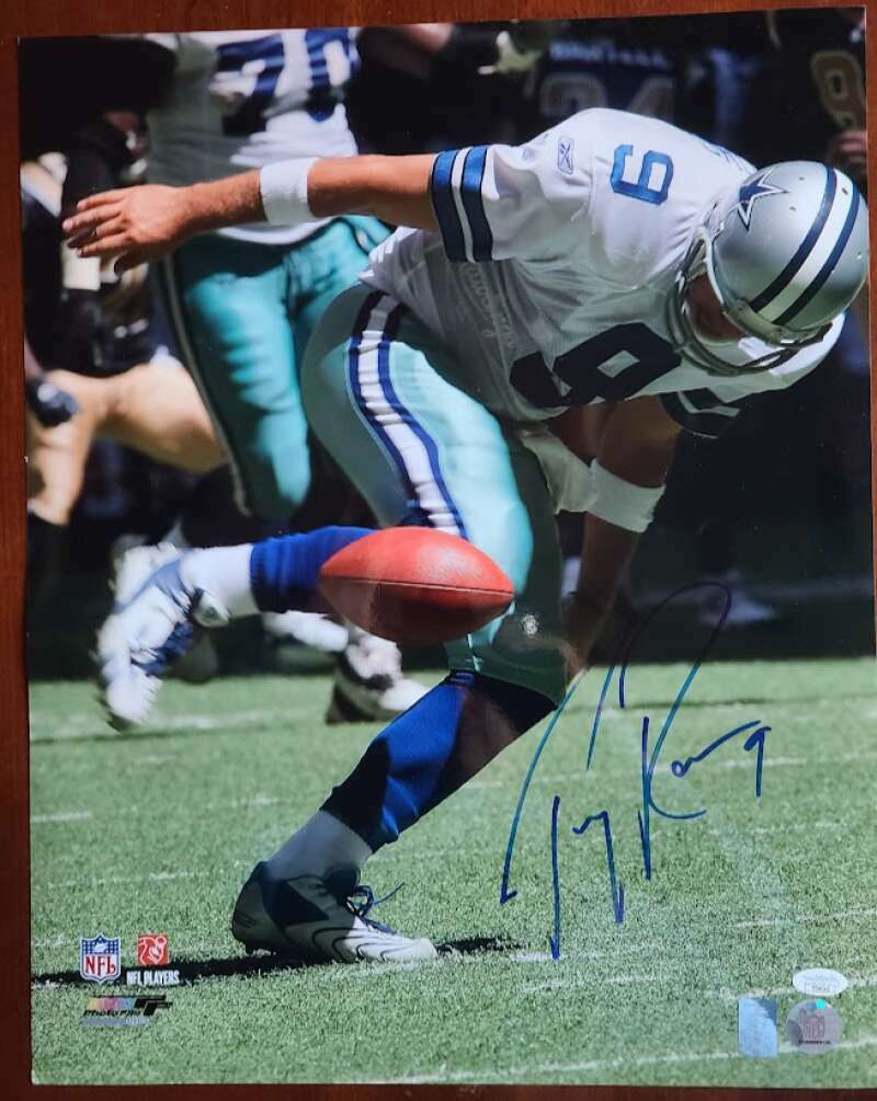 Tony Romo JSA Signed Cert 16x20 Autograph Photo Poster painting Cowboys