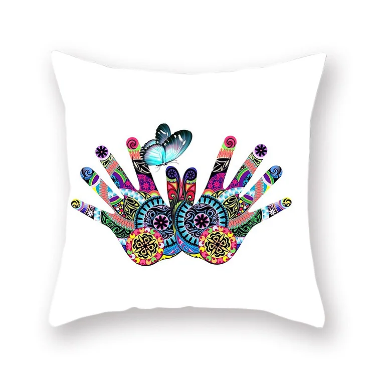 Linen Pillow Case - African Female Elephant