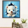 (40*40cm)DIY Square Partial AB Drill Diamond Painting - Bear