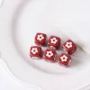 Lovely Red Beige Cartoon Acrylic Beads DIY Accessories