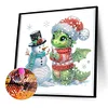 Diamond Painting-DIY Crystal Rhinestone Xmas Pterosaur