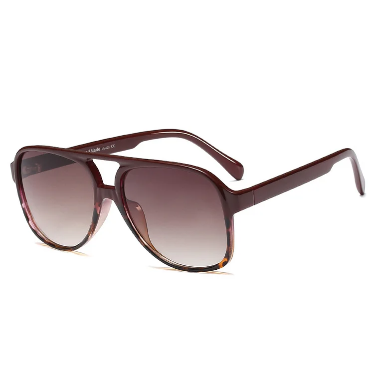 Retro Pilot Vintage Oversized Sunglasses For Women Men at Hiphopee