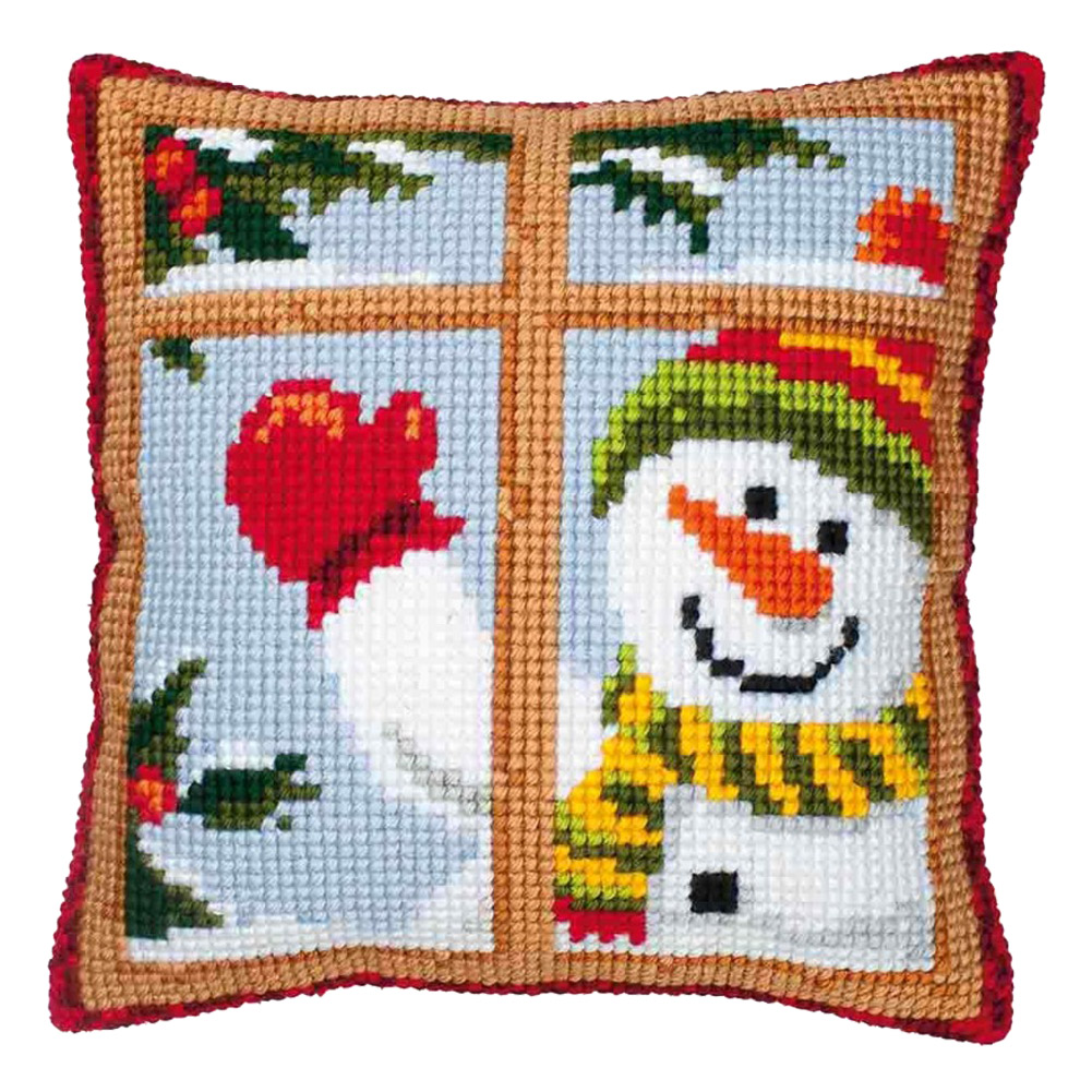 

Snow - 11CT Stamped Cross Stitch Pillowcase - 40*40CM, 501 Original