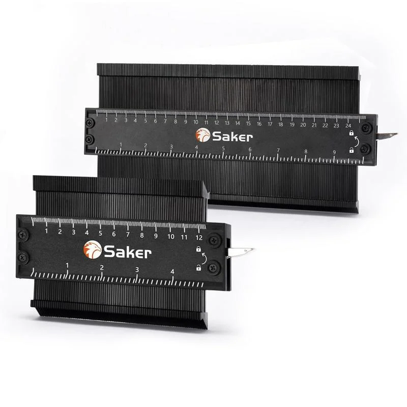 Saker® Contour Gauge Profile Tool With Lock (Black)