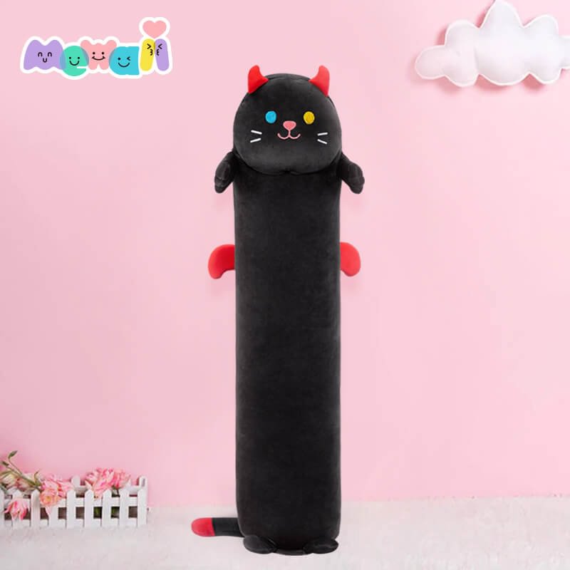 Mewaii® Original Design Black Cat Kitten Stuffed Animal Kawaii Plush Pillow Squishy Toy