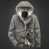 Men's Hooded Casual Fleece Jacket