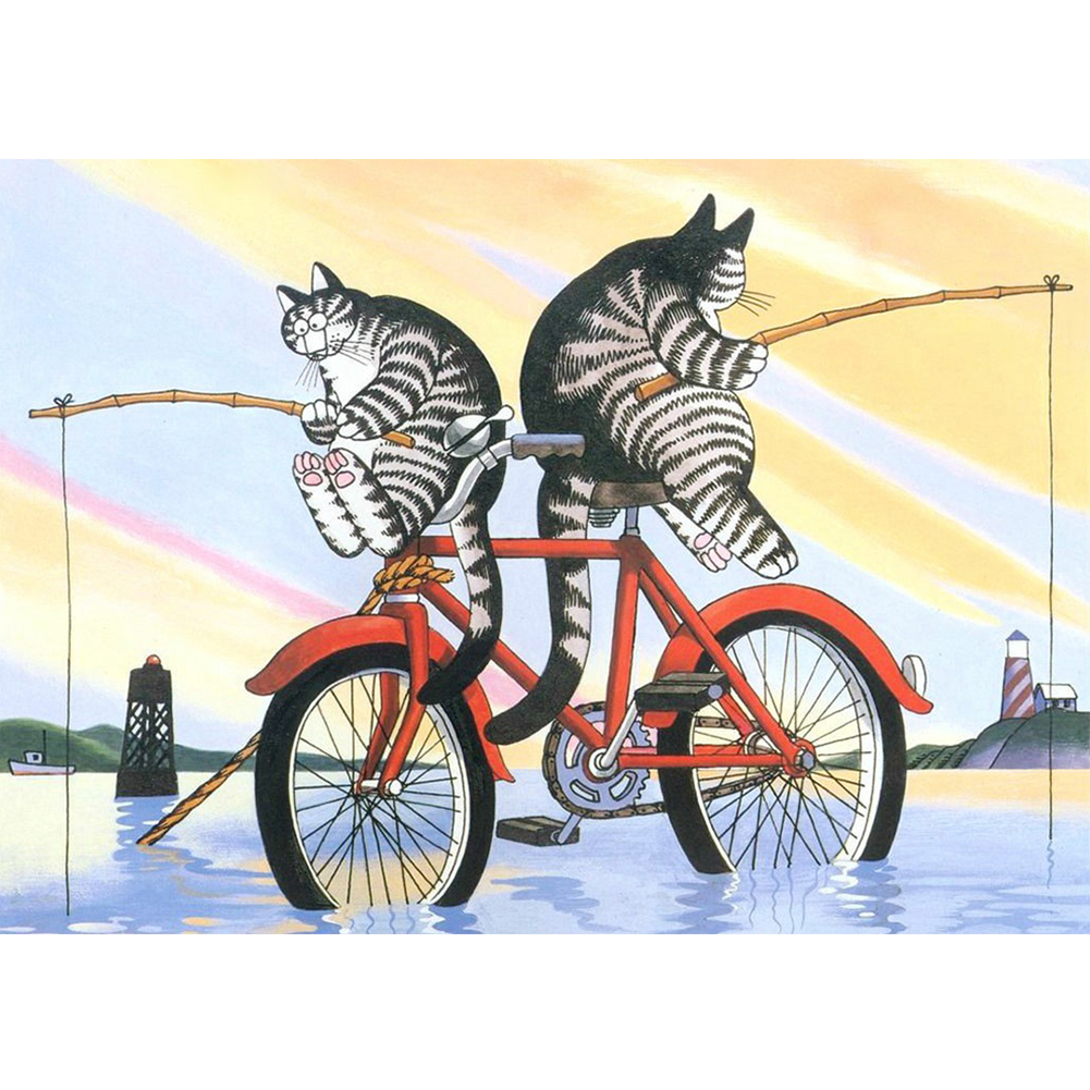 

Cat Dream - Round Drill Diamond Painting - 40*30CM, 501 Original