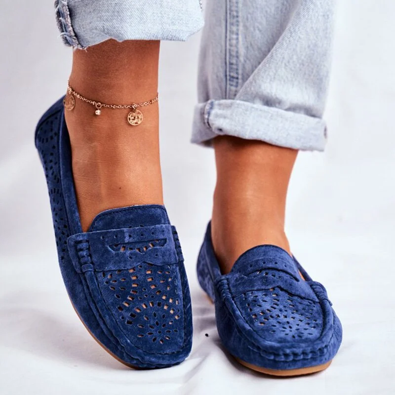 YWYGMZ Women Moccasins Shoes Ladies Slip On Loafers Casual Comfort Woman Sewing Suede Flats Female Soft Bottom Lightweight New