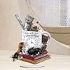 (US Local)Acrylic Special Shaped Cat Teacup 5D Diamond Painting Clock Art Craft for Decor