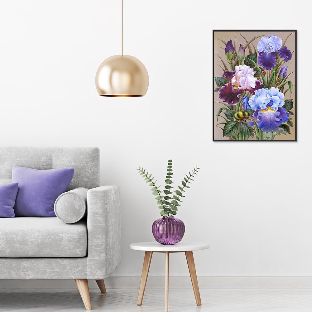 Flowers - Full Round Diamond Painting 40x30cm