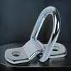 4Pcs 3/8 Heavy Duty D Rings Tie Down Anchors 2400LBS Rivet Clip Retaining Ring