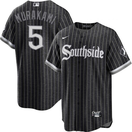 Youth Chicago White Sox #5 Munetaka Murakami Black Alternate Southside Jersey D81X
