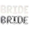 40" Rose Gold BRIDE Letters Aluminum Film Golden Silver White Balloons Wedding Bridal Shower Party Decorations