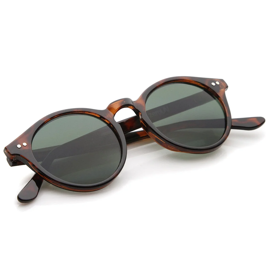 Classic Horn Rimmed Keyhole Nose Bridge P3 Round glasses 46mm