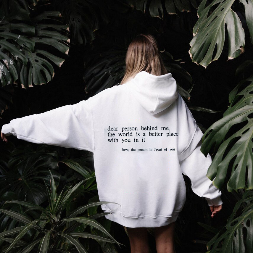 Girl Dear Person Behind Me Hoodie