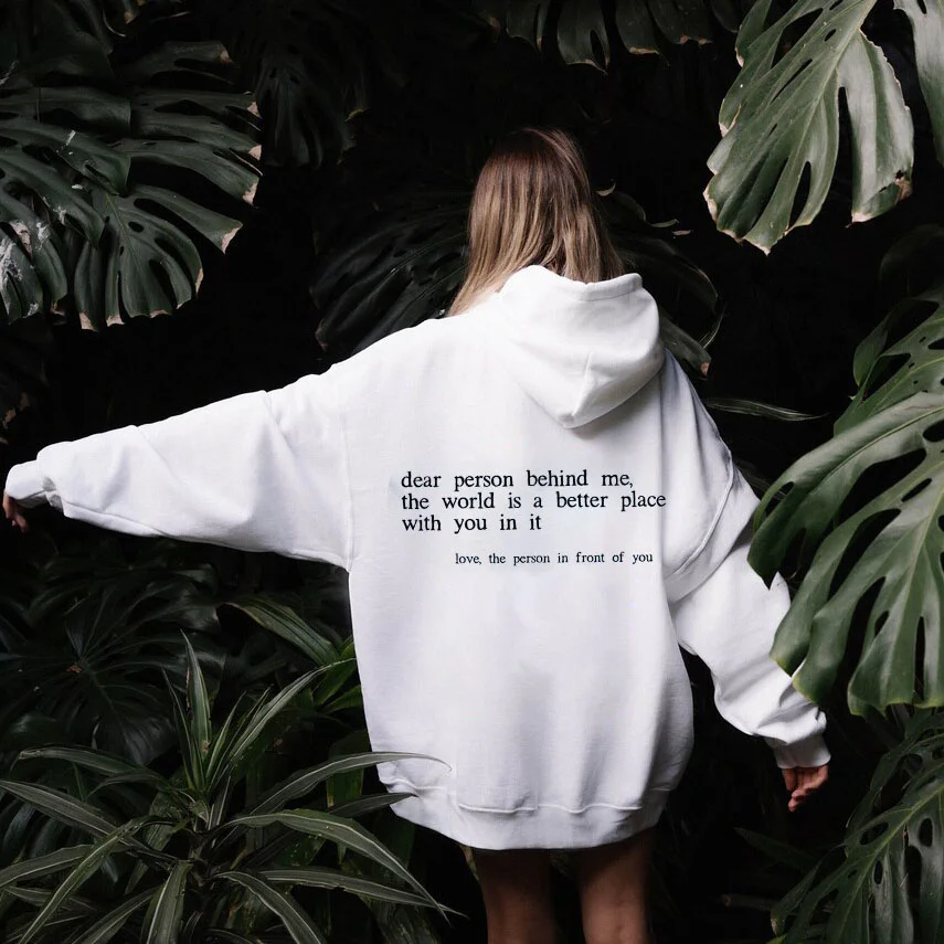 Girl Dear Person Behind Me Hoodie