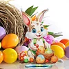 Diamond Painting Acrylic Easter Eggs Rabbit Desktop Ornaments Kit