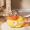 The Little Yellow Duck Pet Feeder Can Be Pressed And Rotated To Release Food And Relieve Boredom