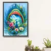 DIY Partial Special Shaped Drill Diamond Painting-Peacock