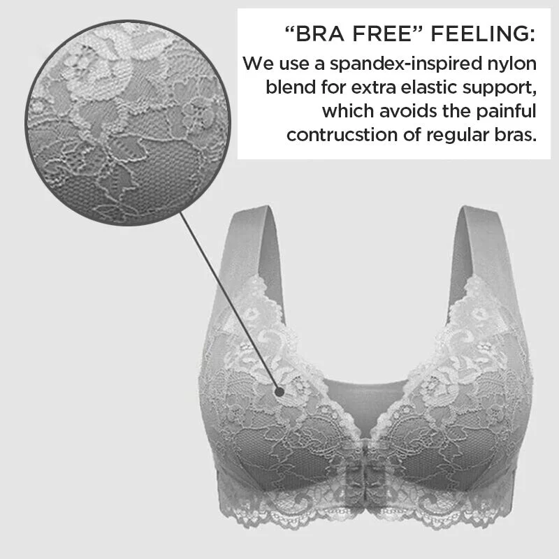 WOOBILLY® FRONT CLOSURE '5D' SHAPING PUSH UP COMFY WIRELESS BEAUTY BACK BRA（BUY 1 GET 2 FREE）(3 PACK)