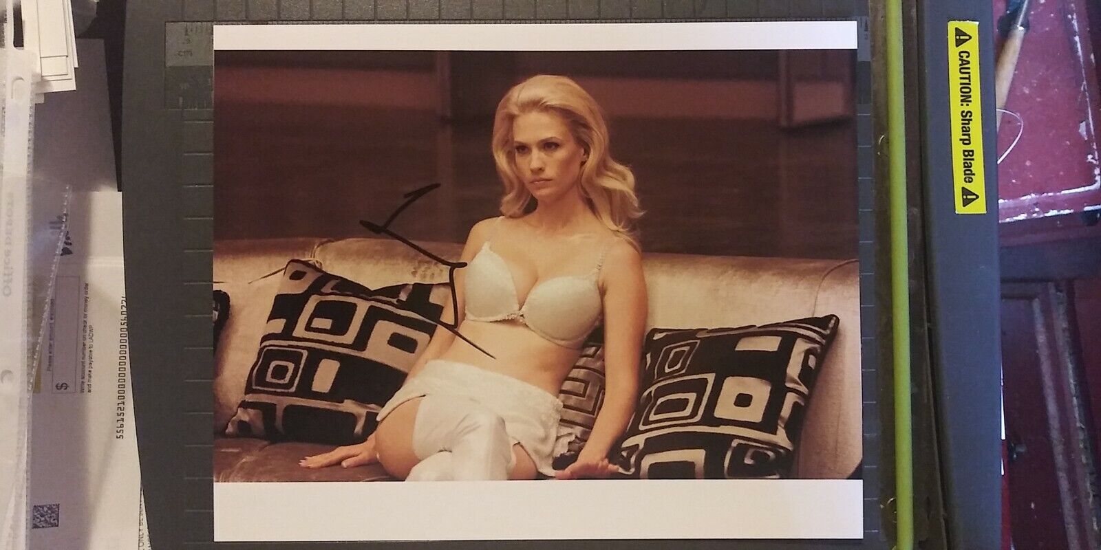 January Jones signed 8x10