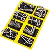 Brain Teasers Metal Wire Puzzle Toys - Assorted Metal Puzzle Toys for Gifts, Party Favors, Prizes, Disentanglement Puzzle Unlock Interlock Toys