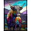 >SALE<5D DIY Full Round Drill Diamond Painting Stained Glass Yak Kit Home Decor(A3010)