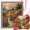 Poppy Path - 11CT Counted Cross Stitch - 40*50cm - Natural