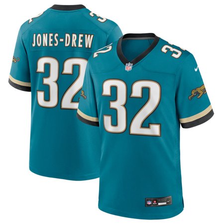 Men's Jacksonville Jaguars #32 Maurice Jones-Drew  Teal 2025 NFL Draft First Round Pick 2nd Alternate Game