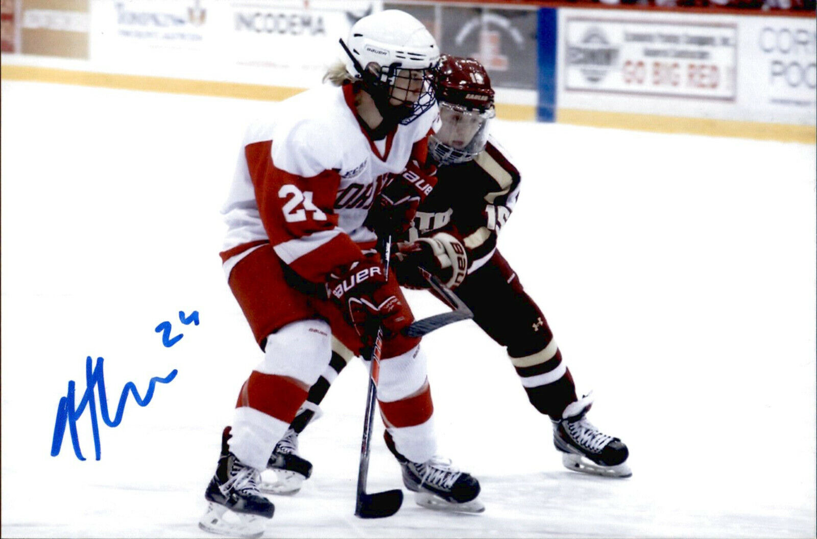 Hayleigh Cudmore SIGNED 4x6 Photo Poster painting CALGARY INFERNO / CORNELL UNIVERSITY CANADA