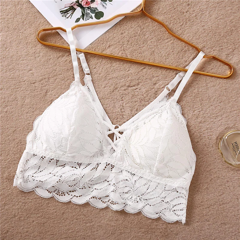 Fashion Sexy Women Top Female Lingerie Camisole Tank Crop Tops Lace Tops with Padded Camisoles Sleeveless Camis Girls Femme