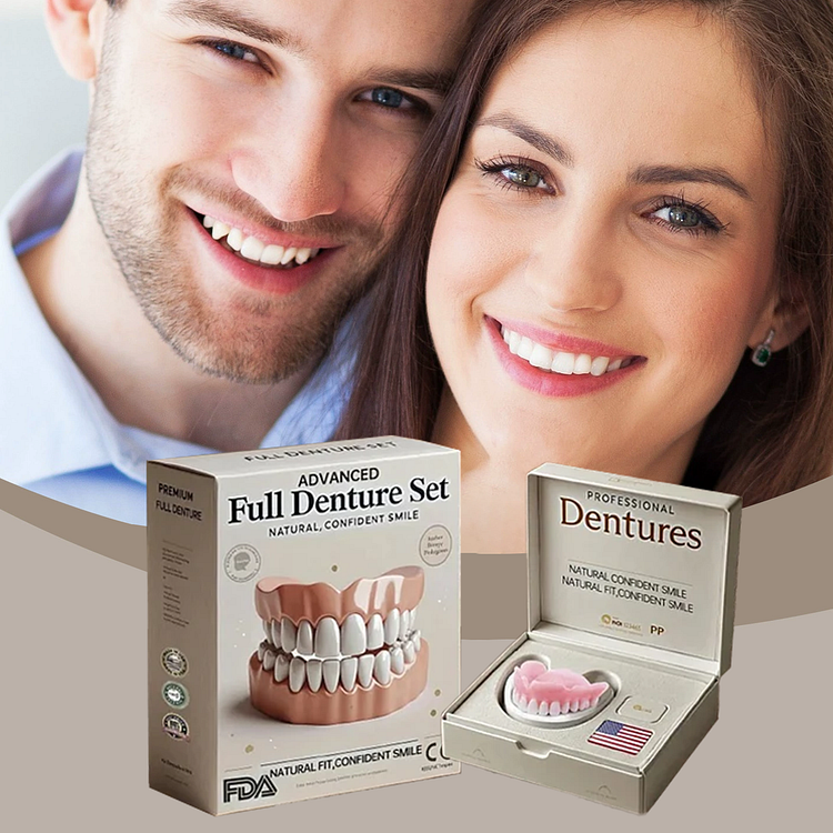 2025 Advanced Medical - Grade Functional Thickened Dentures Set