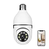  E26 Bulb Camera 5MP WiFi 2.4GHz 5GHz Pan/Tilt 10X Zoom Automatic Tracking Color Night Motion Detection 2-Way Audio SD Card Recording