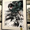 Celestial Ink Wash Levi Ackerman Decorative Painting - Attack On Titan - Xingkong Studio
