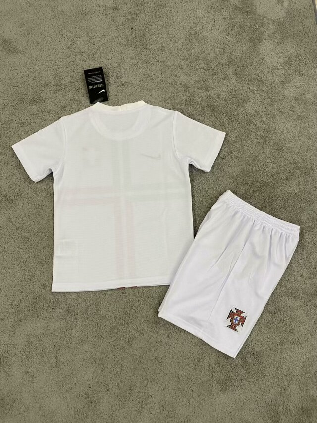 Retro 2012 Portugal Home Kids Kit Football Shirt Thai Quality