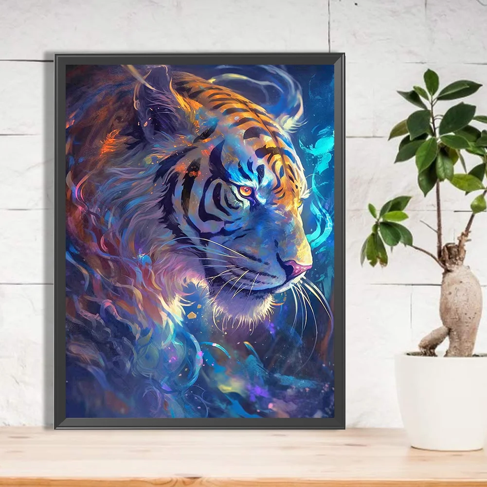 Diamond Painting - Full Round Drill - Imaginary Tiger(Canvas|30*40cm)