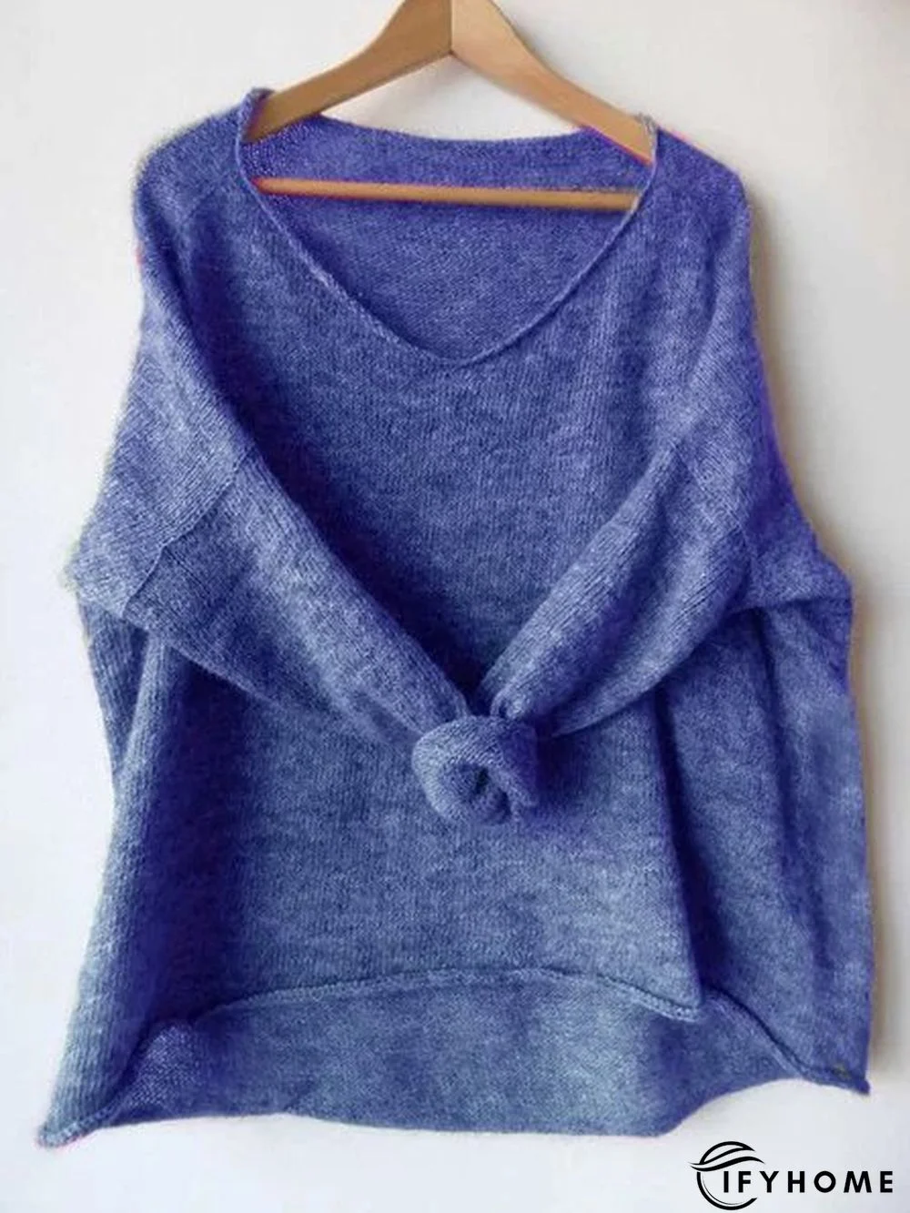 Casual Crew Neck Solid Sweater | IFYHOME