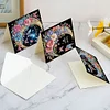 6Pcs Moon Butterfly Diamond Painting Greeting Card Diamond Handmade Card