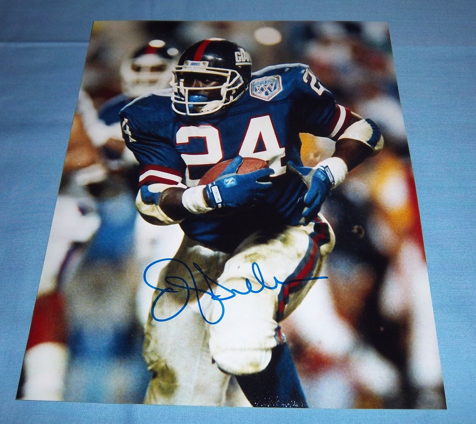 NY Giants Ottis OJ Anderson Signed Autographed 8x10 Photo Poster painting Super Bowl Champs B