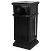 [US Local Warehouse] Commercial Trash Can with Removable Inner Bucket & Lid Side Opening Waste Bin for Garage Backyard