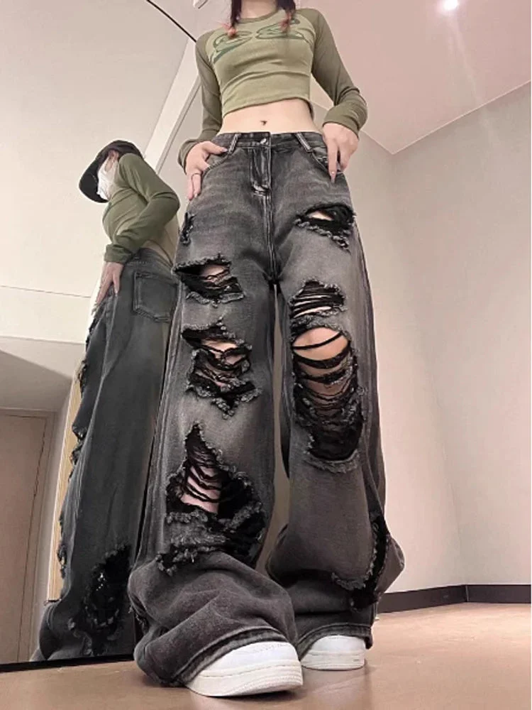 Ripped Gothic Oversize Streetwear Pant