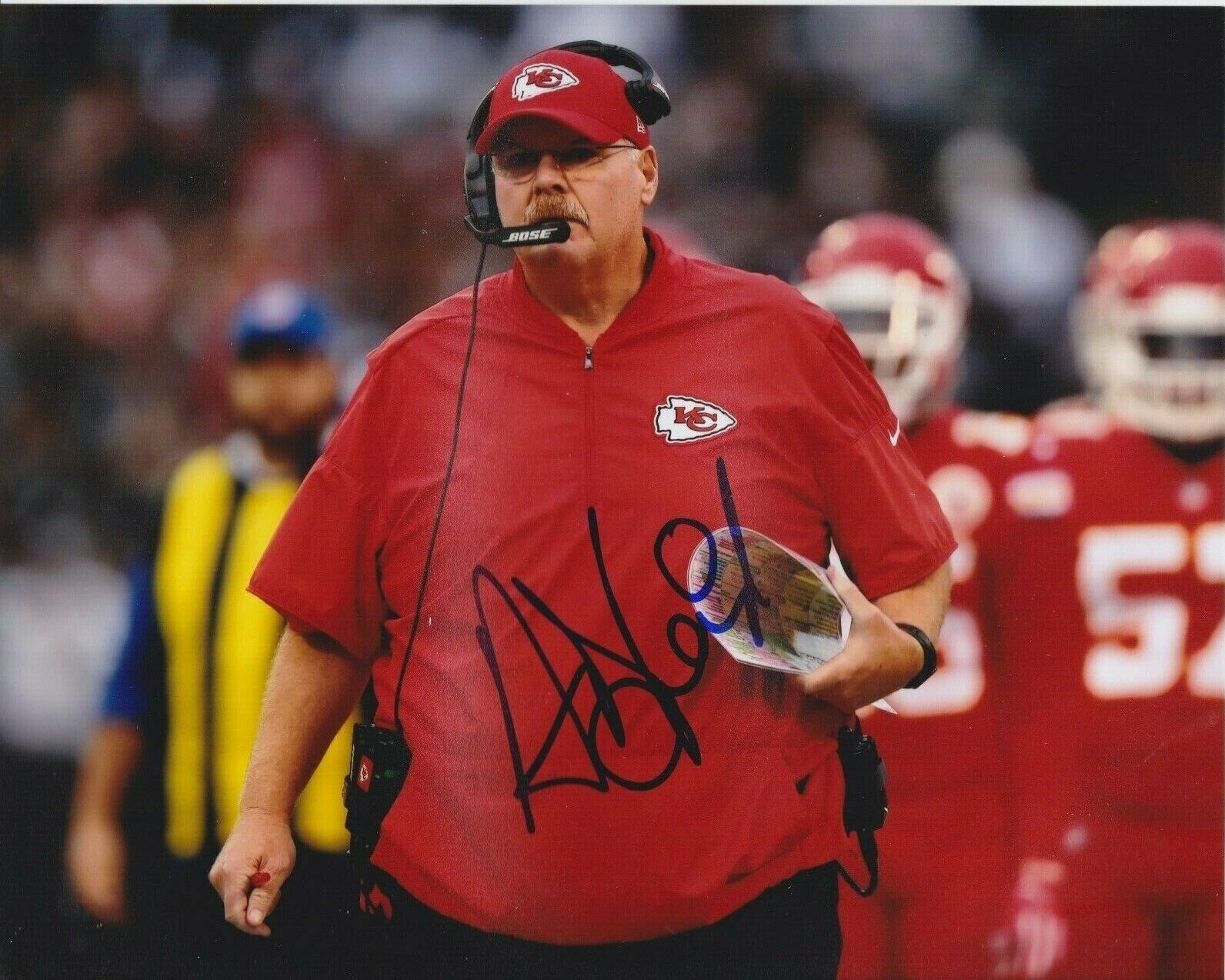 Andy Reid Autographed Signed 8x10 Photo Poster painting ( Chiefs ) REPRINT