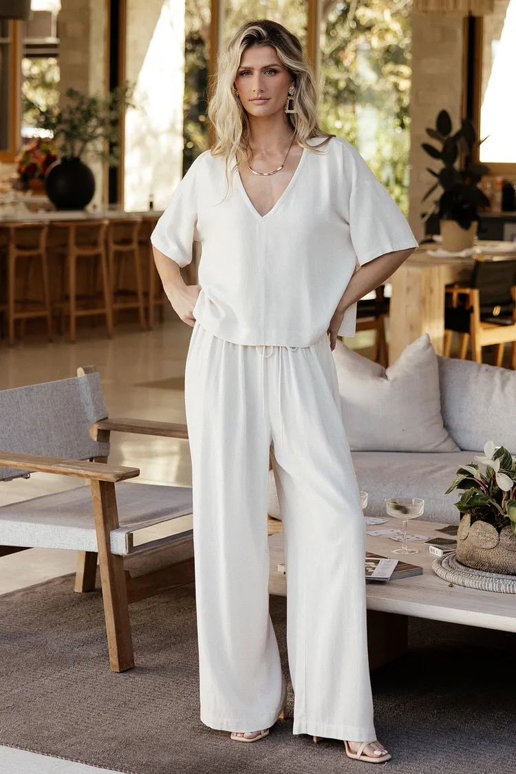 2 Piece Matching Outfit Set - Natural