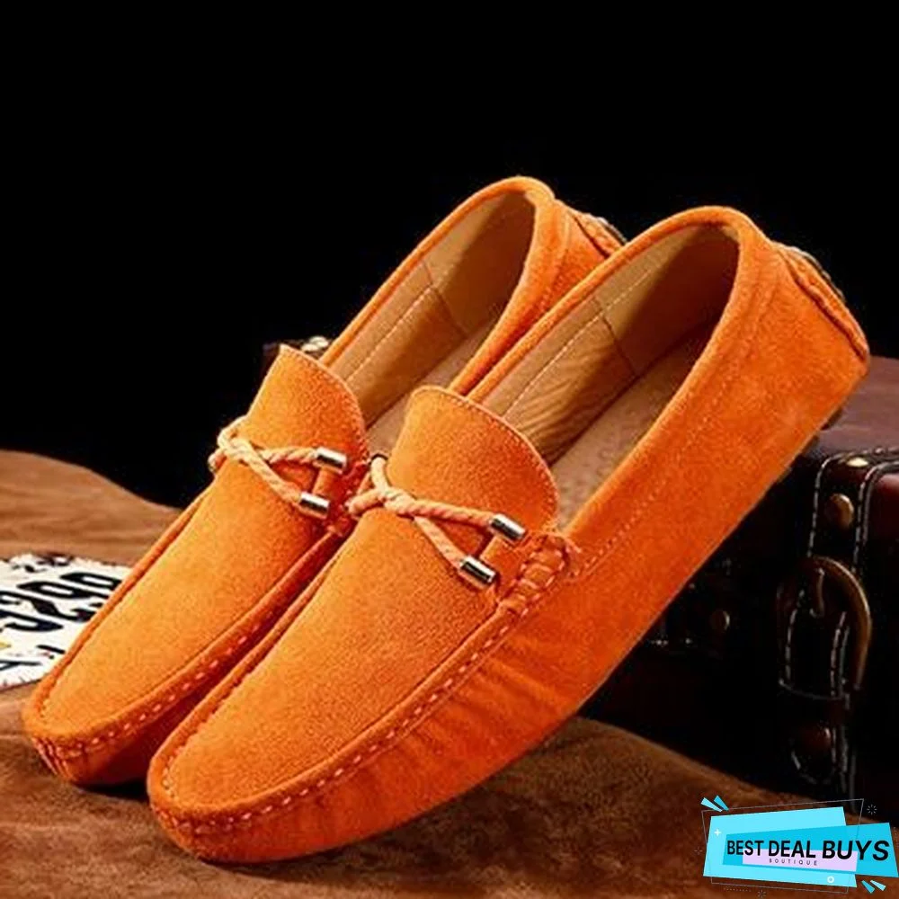 Summer Genuine Leather Men Shoes Casual Driving Shoes Moccasin Soft Breathable