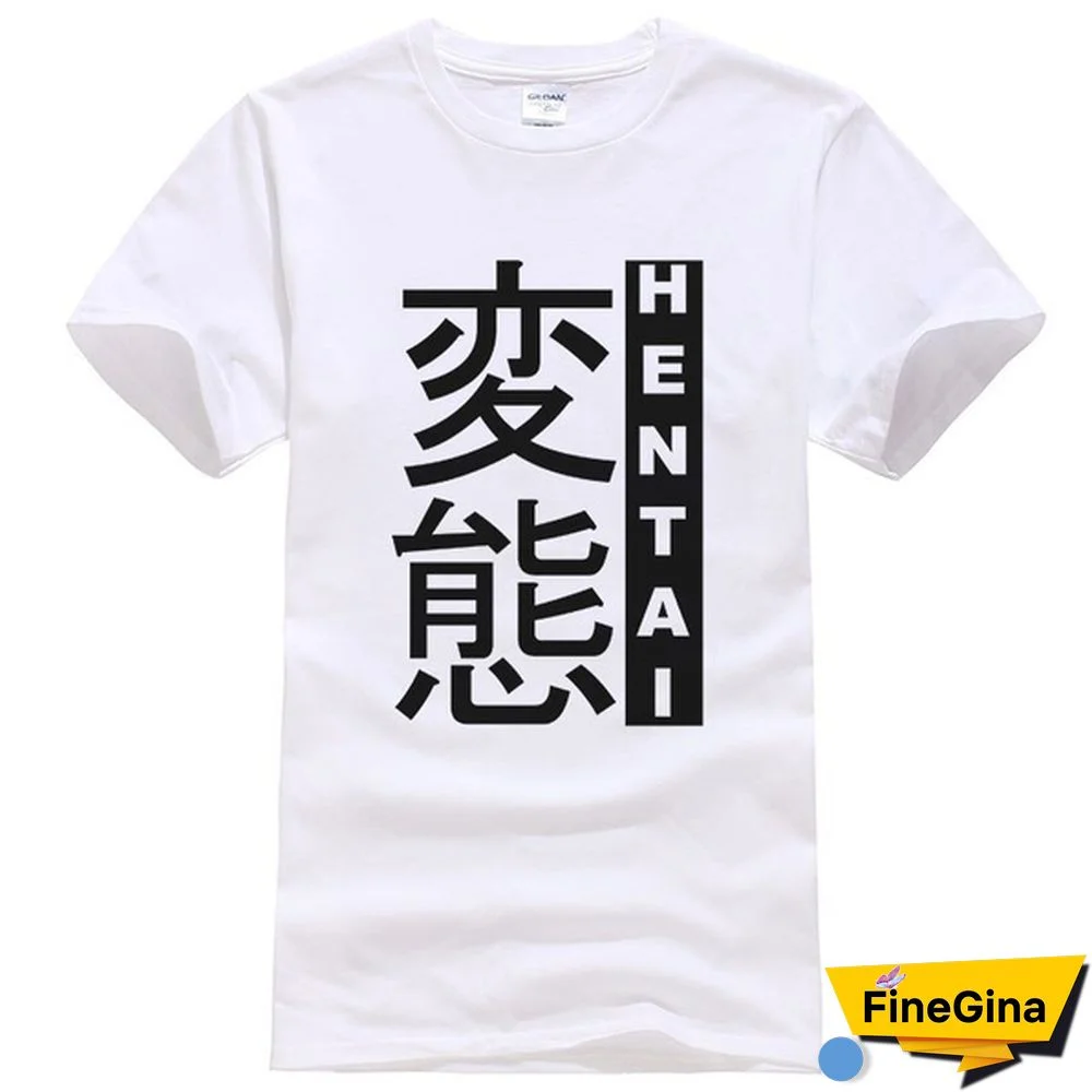 Hental T-Shirt For Men Fashion Brand Cotton Casual Short Sleeves Hentai Printed T Shirt Male Tops Funnyshirt Stranger Things