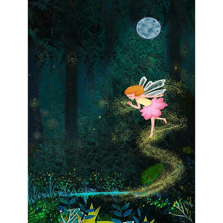 Forest Elves 30*40CM(Canvas) Full Round Drill Diamond Painting gbfke