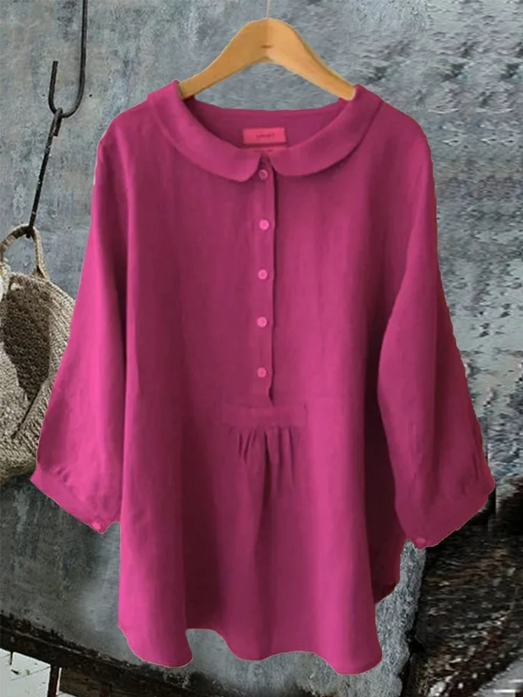 Long Sleeve Sweet Solid Shirt