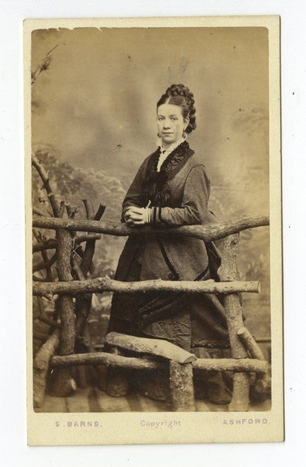 19th Century Fashion - 19th Century Carte-de-visite Photo Poster painting - Ashford, England