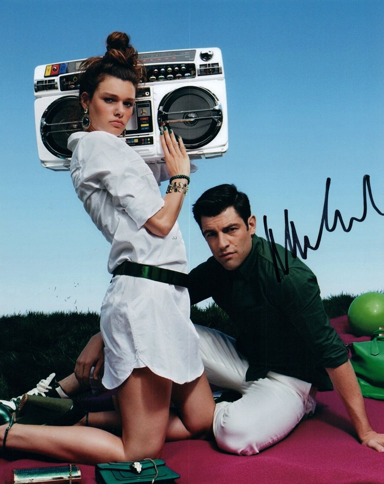 Max Greenfield Signed Autographed 8x10 Photo Poster painting New Girl Star COA VD